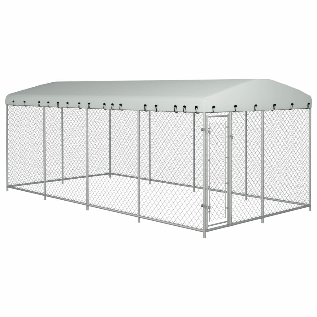 Hundkoja 8x4m med tak