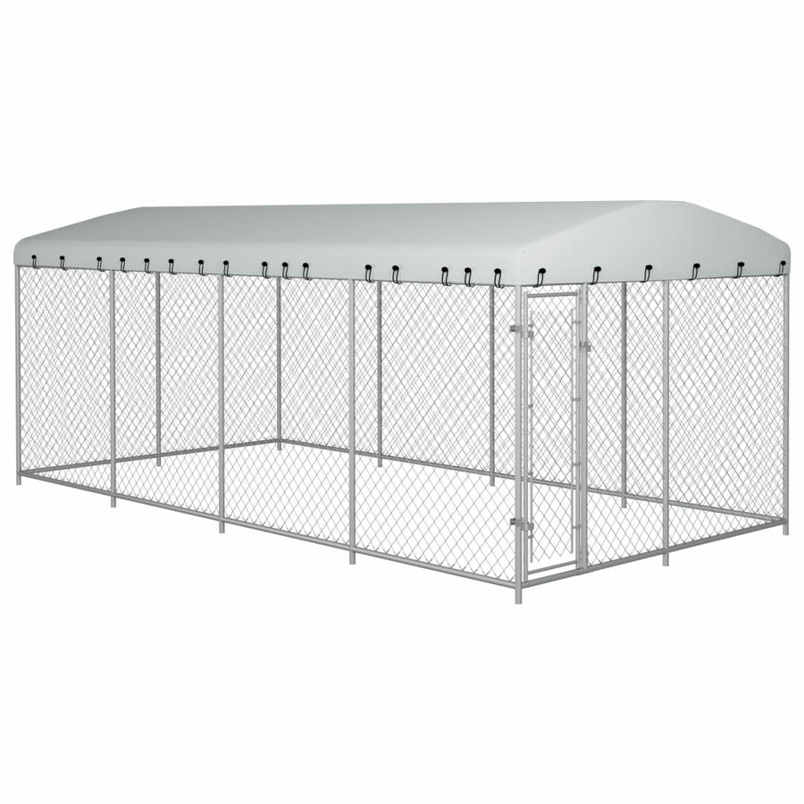 Hundkoja 8x4m med tak