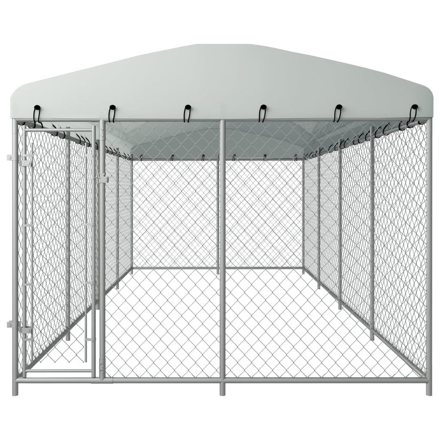 Hundkoja 8x4m med tak