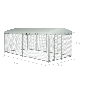 Koiratarha 8x4m katoksella