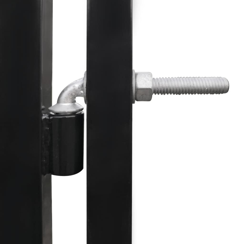 Koiratarha 3x1,5m katoksella, musta