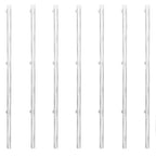 Verkkoaita tolpilla galvanoitu teräs 15x1,25 m hopea