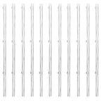 Verkkoaita tolpilla galvanoitu teräs 25x1,25 m hopea