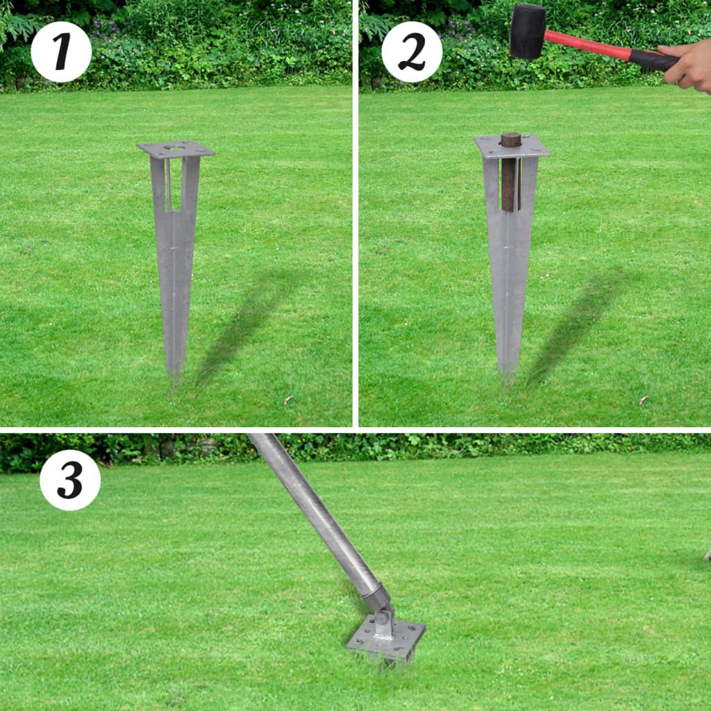 Verkkoaita tolpilla piikeillä galvanoitu teräs 15x0,8 m