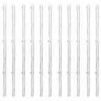 Verkkoaita tolpilla piikeillä galvanoitu teräs 25x1,25 m