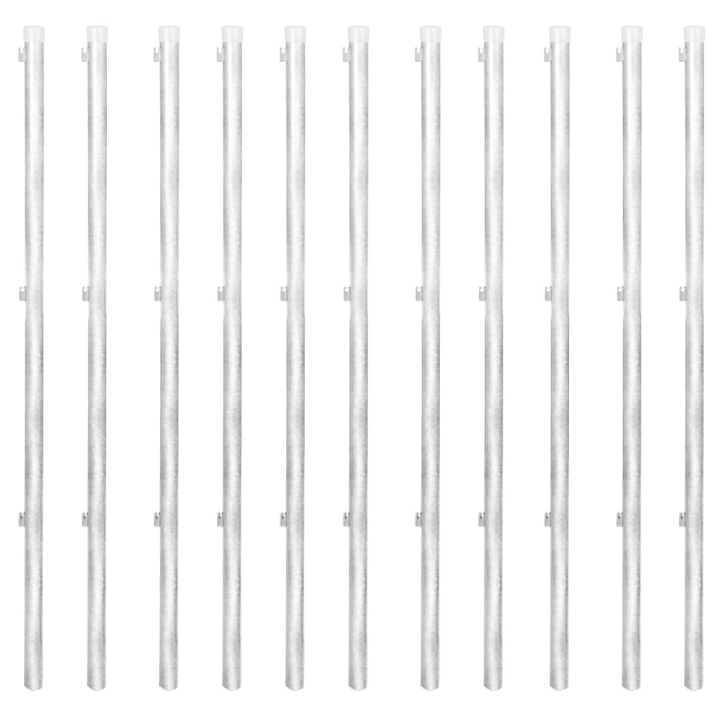 Verkkoaita tolpilla piikeillä galvanoitu teräs 25x1,25 m