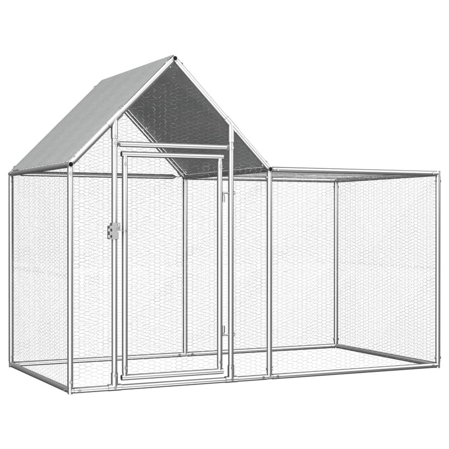 Hönshus 2x1x1,5 m galvaniserat stål