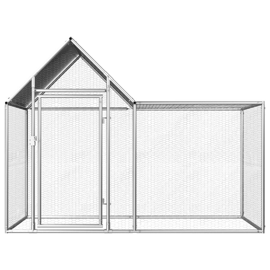 Hönshus 2x1x1,5 m galvaniserat stål