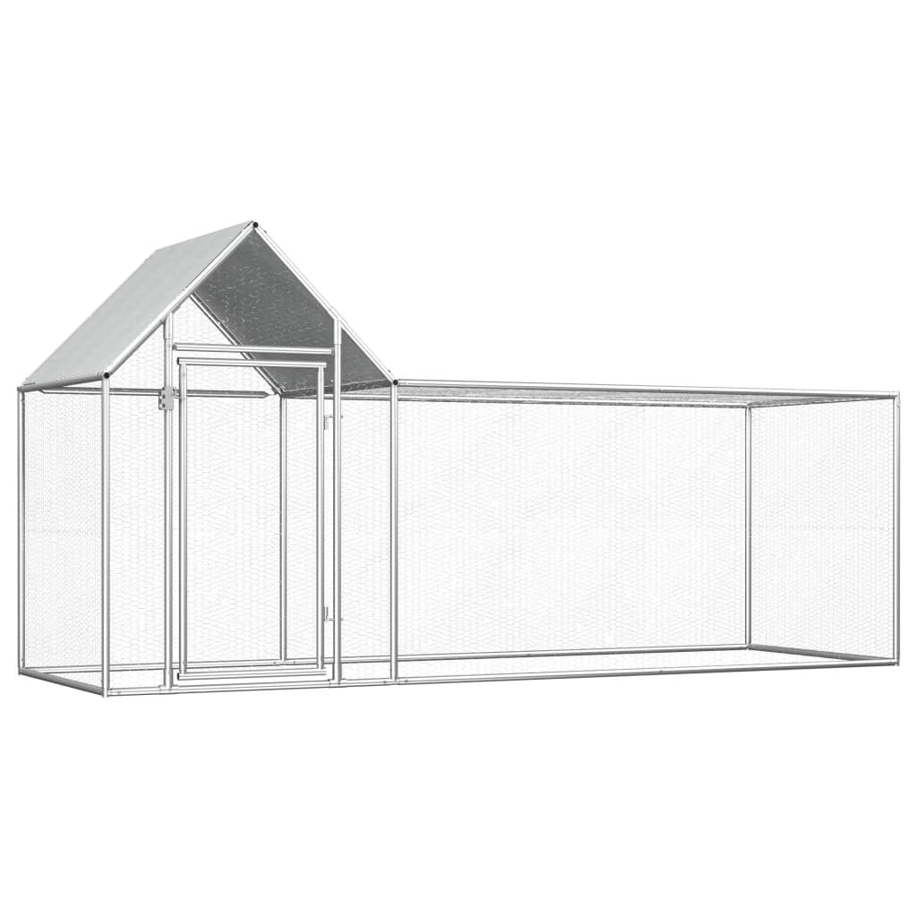 Hönshus 3x1x1,5 m galvaniserat stål