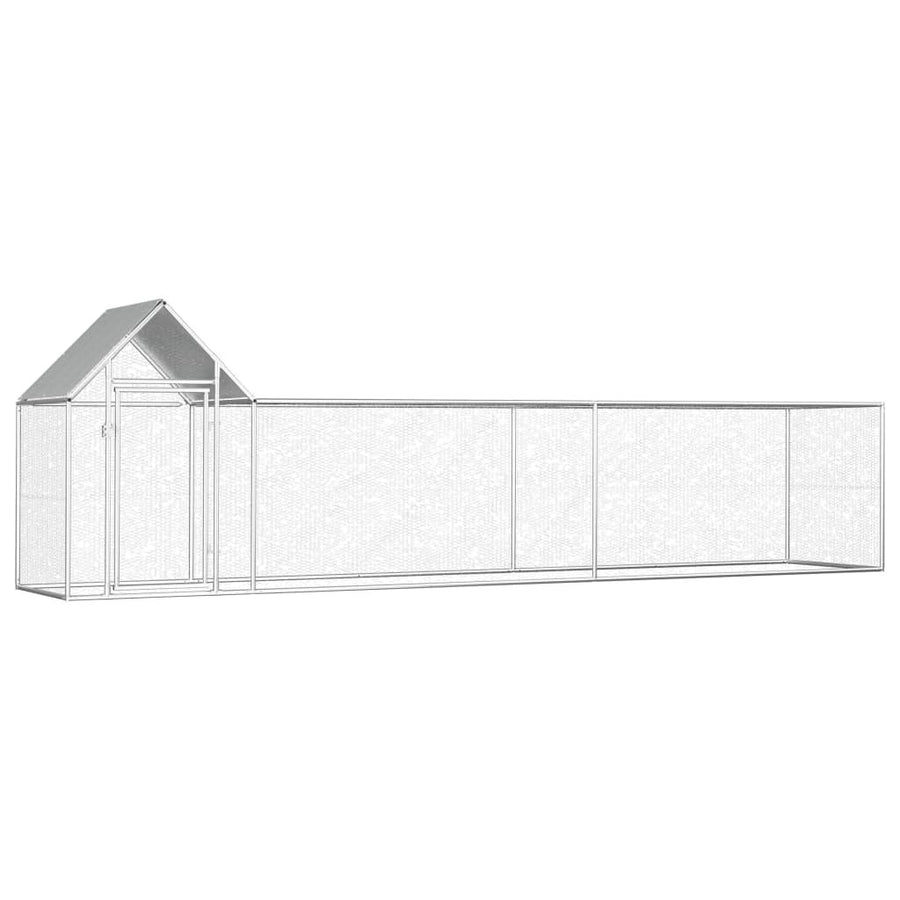 Kanahäkki 5x1x1,5 m galvanoitu teräs