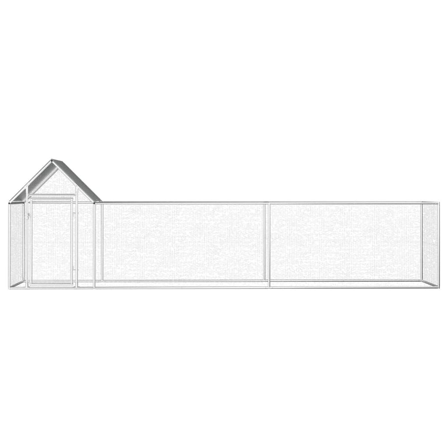 Kanahäkki 5x1x1,5 m galvanoitu teräs