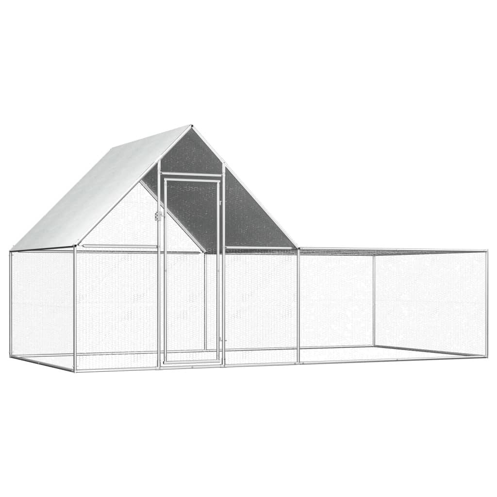 Hönshus 4x2x2 m galvaniserat stål