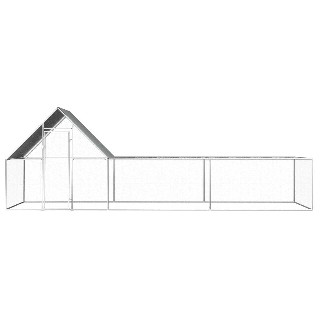 Hönshus 6x2x2 m galvaniserat stål