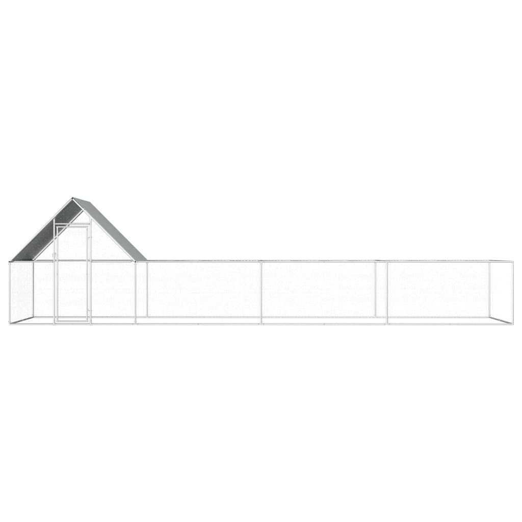 Hönshus 8x2x2 m galvaniserat stål