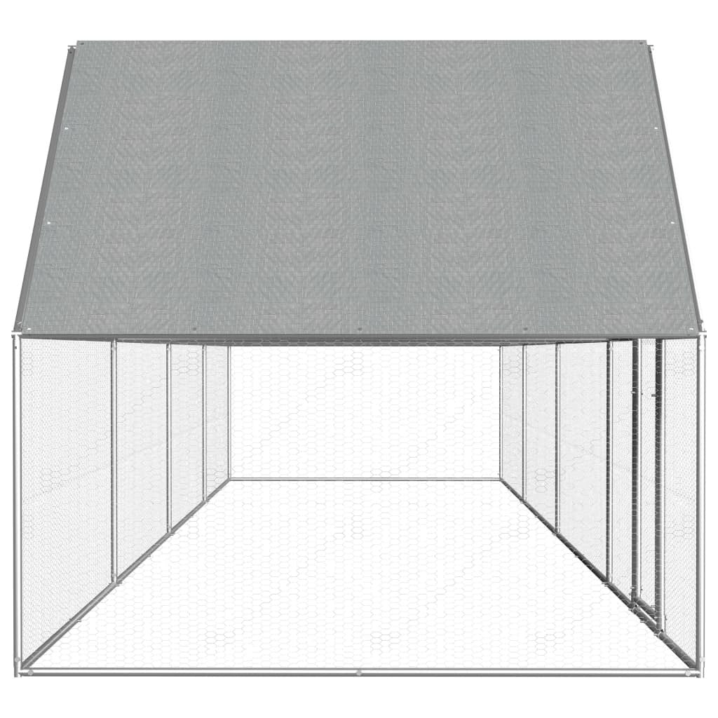 Hönshus 8x2x2 m galvaniserat stål