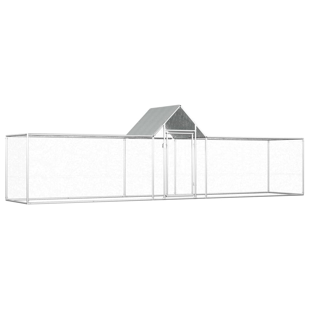 Hönshus 5x1x1,5 m galvaniserat stål