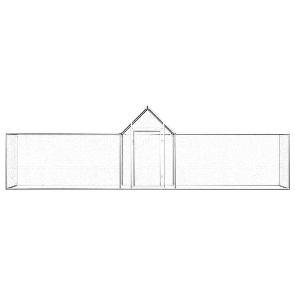 Kanahäkki 5x1x1,5 m galvanoitu teräs