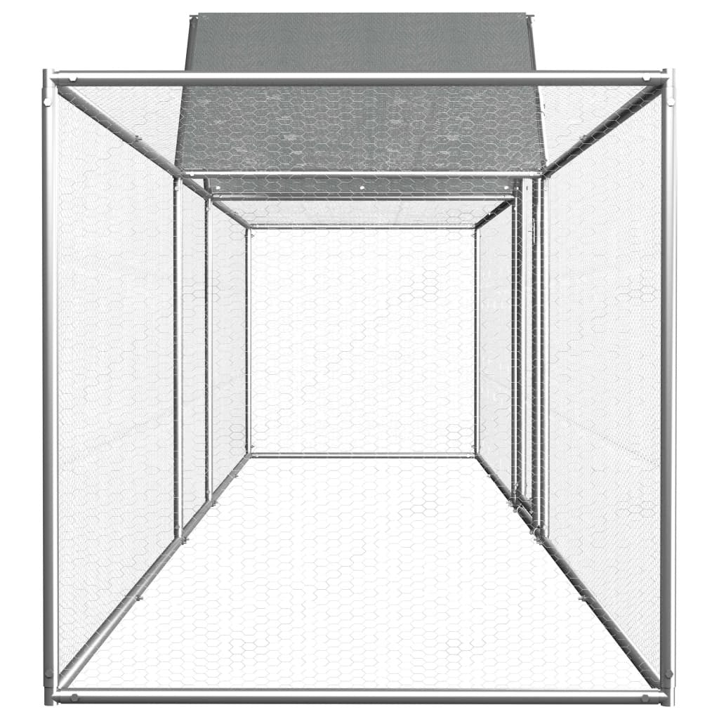 Hönshus 5x1x1,5 m galvaniserat stål