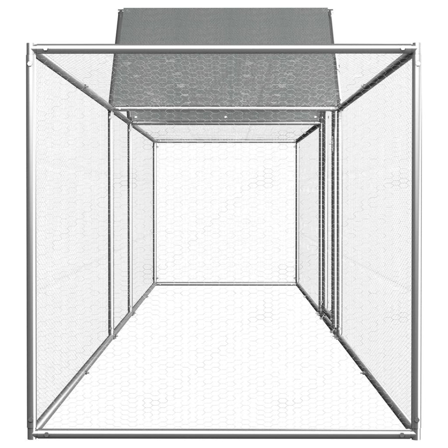 Kanahäkki 5x1x1,5 m galvanoitu teräs