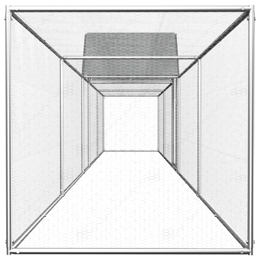 Kanahäkki 9x1x1,5 m galvanoitu teräs