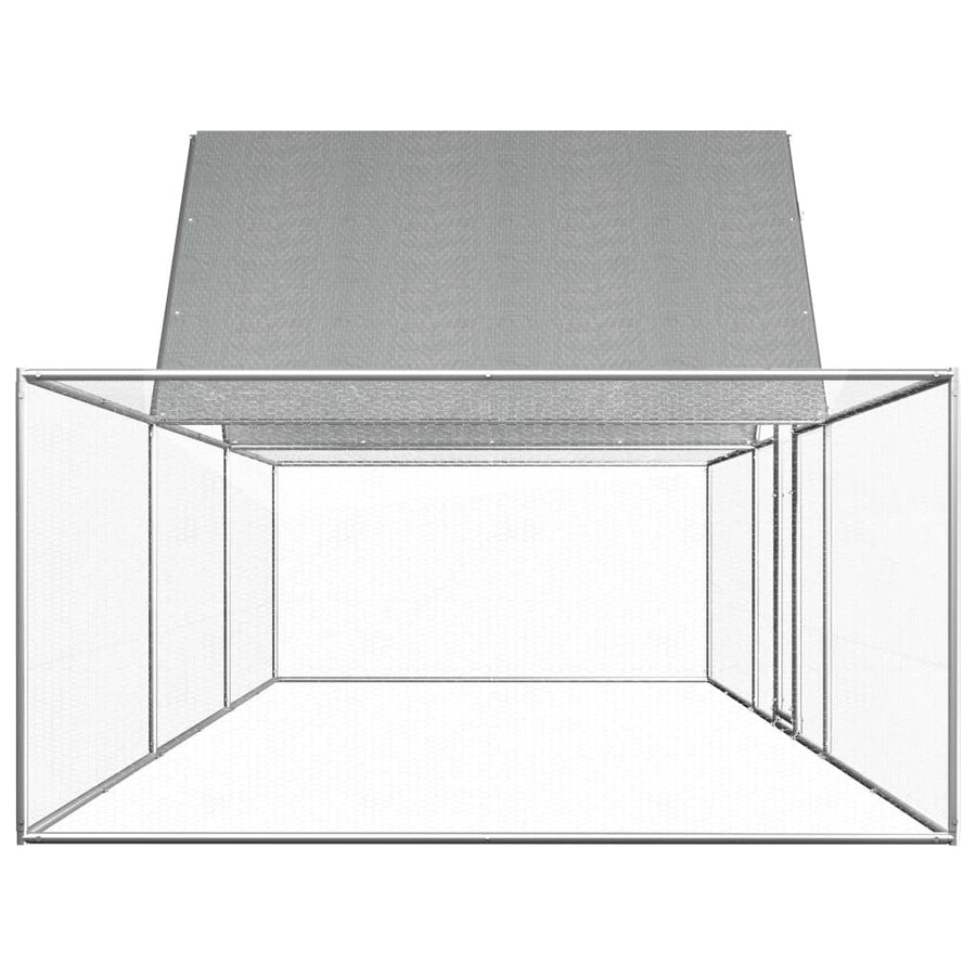 Kanahäkki 6x2x2 m galvanoitu teräs