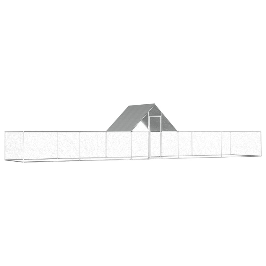 Kanahäkki 10x2x2 m galvanoitu teräs