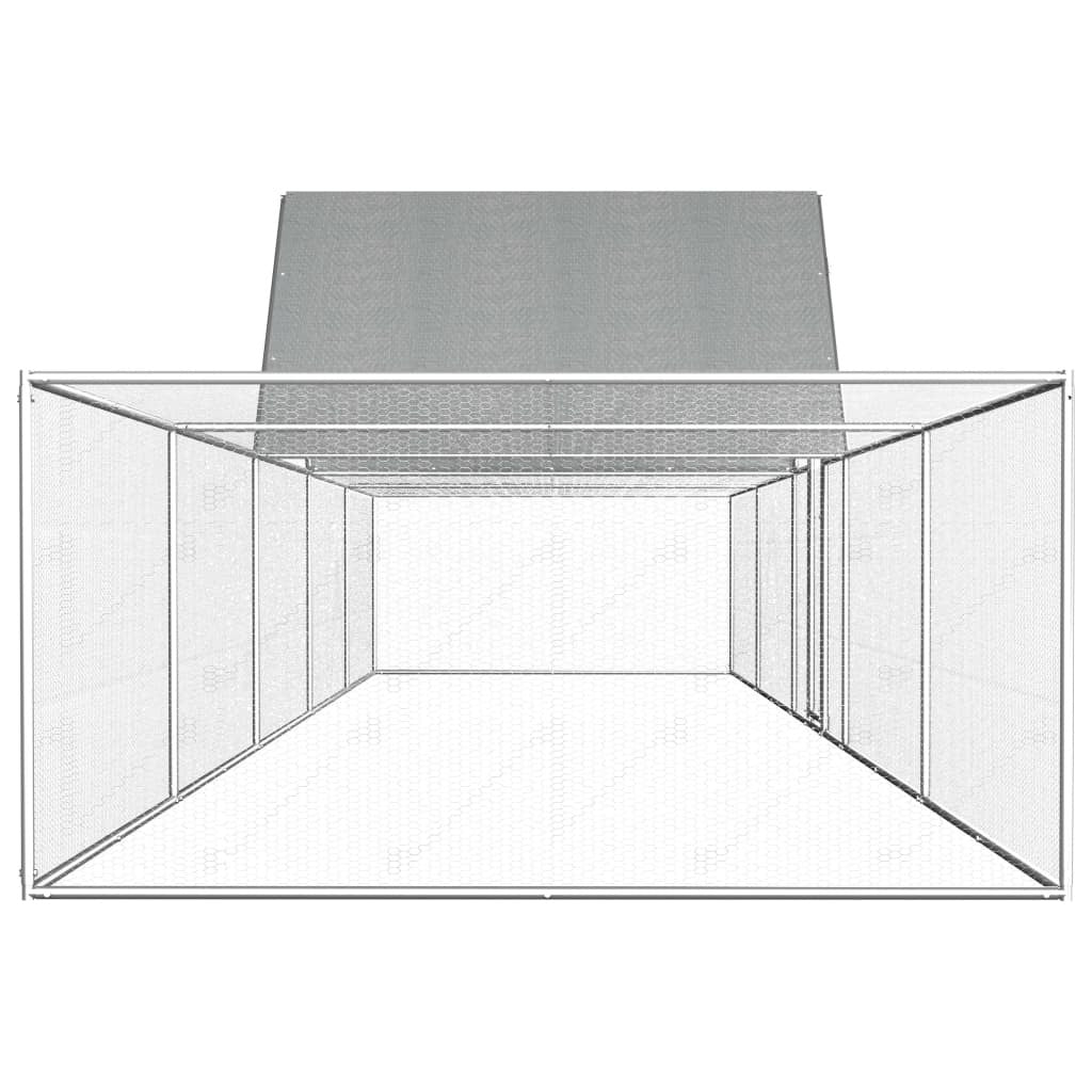 Hönshus 10x2x2 m galvaniserat stål