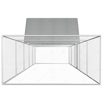 Hönshus 10x2x2 m galvaniserat stål