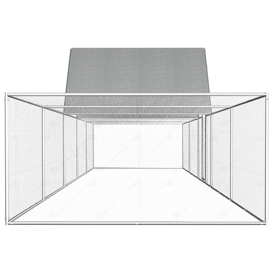 Kanahäkki 10x2x2 m galvanoitu teräs