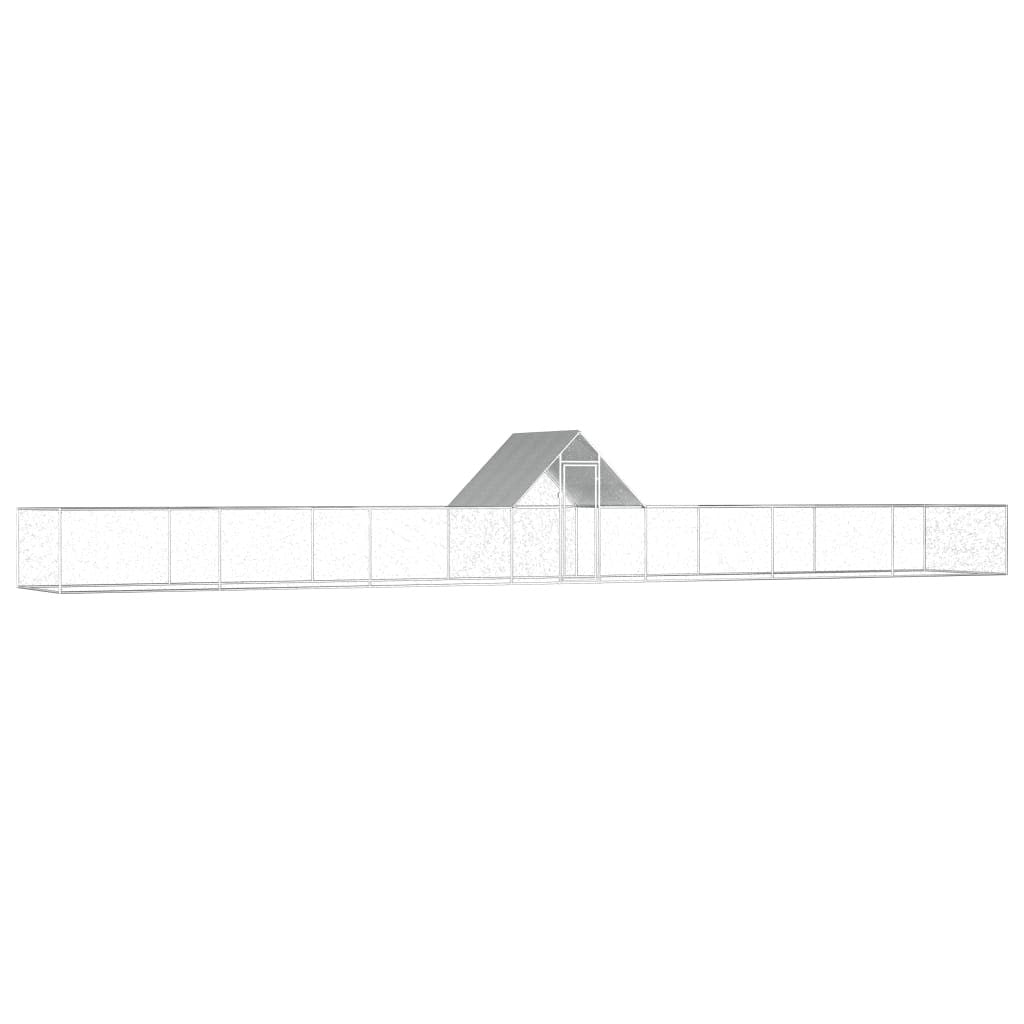 Hönshus 14x2x2 m galvaniserat stål