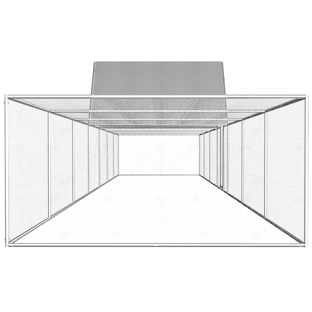 Hönshus 14x2x2 m galvaniserat stål