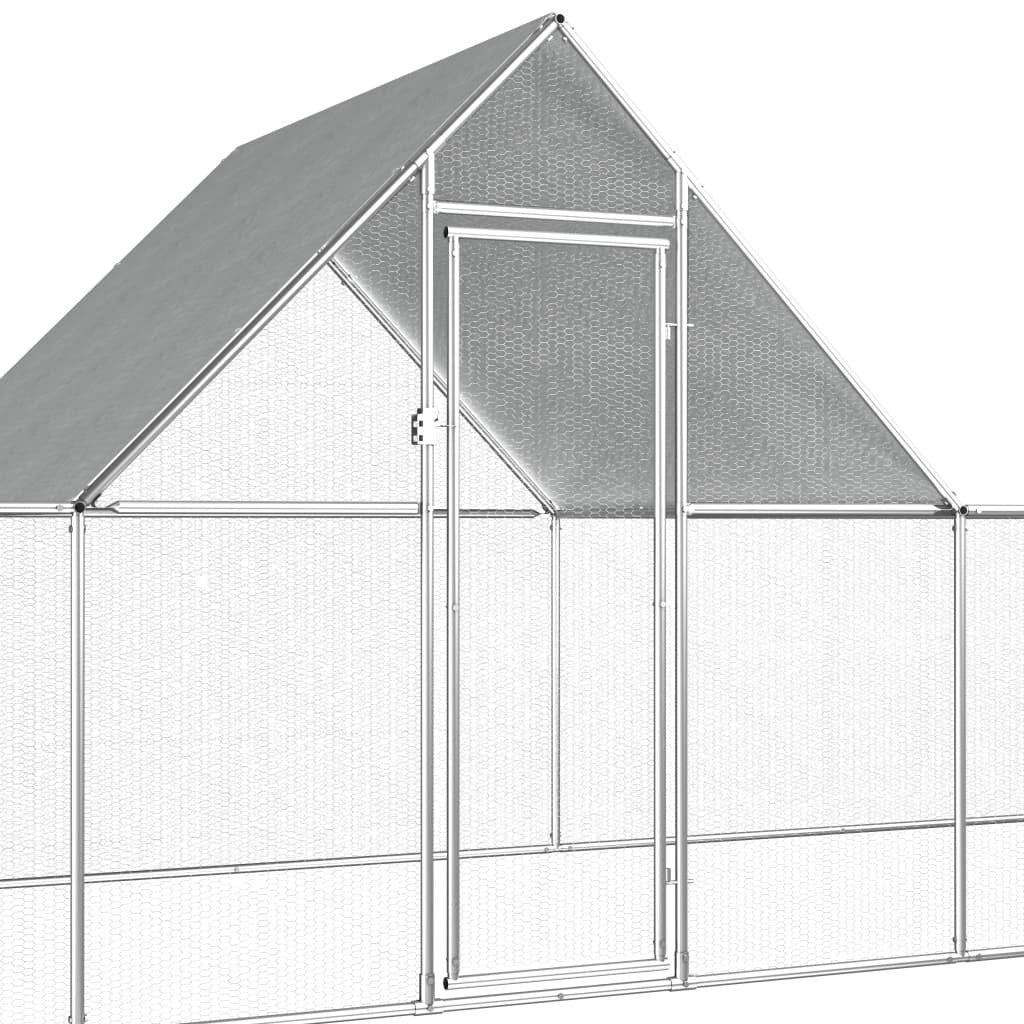 Hönshus 14x2x2 m galvaniserat stål