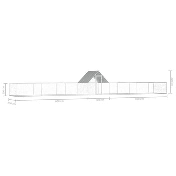 Hönshus 14x2x2 m galvaniserat stål