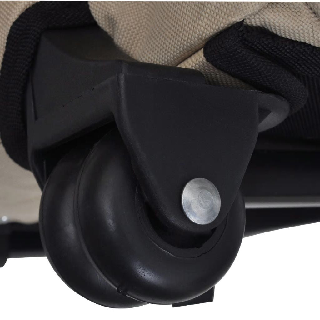 Taitettava lemmikkikärry monikäyttöinen beige