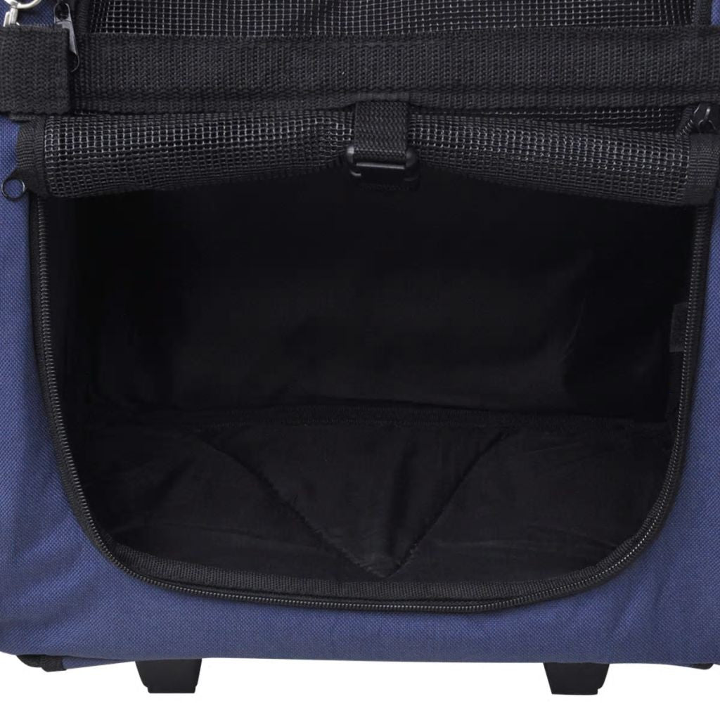 Taitettava lemmikkikärry monikäyttöinen sininen