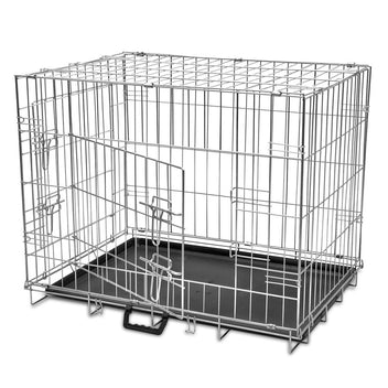 Hopfällbar hundbur, metall M