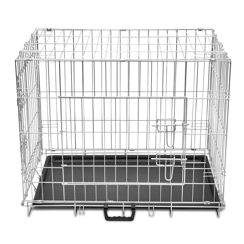 Hopfällbar hundbur, metall M