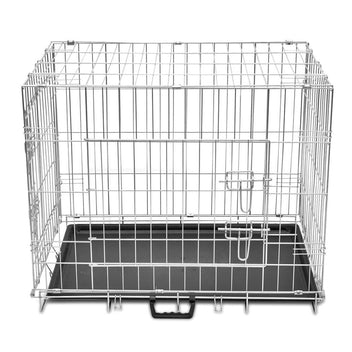 Hopfällbar hundbur, metall M