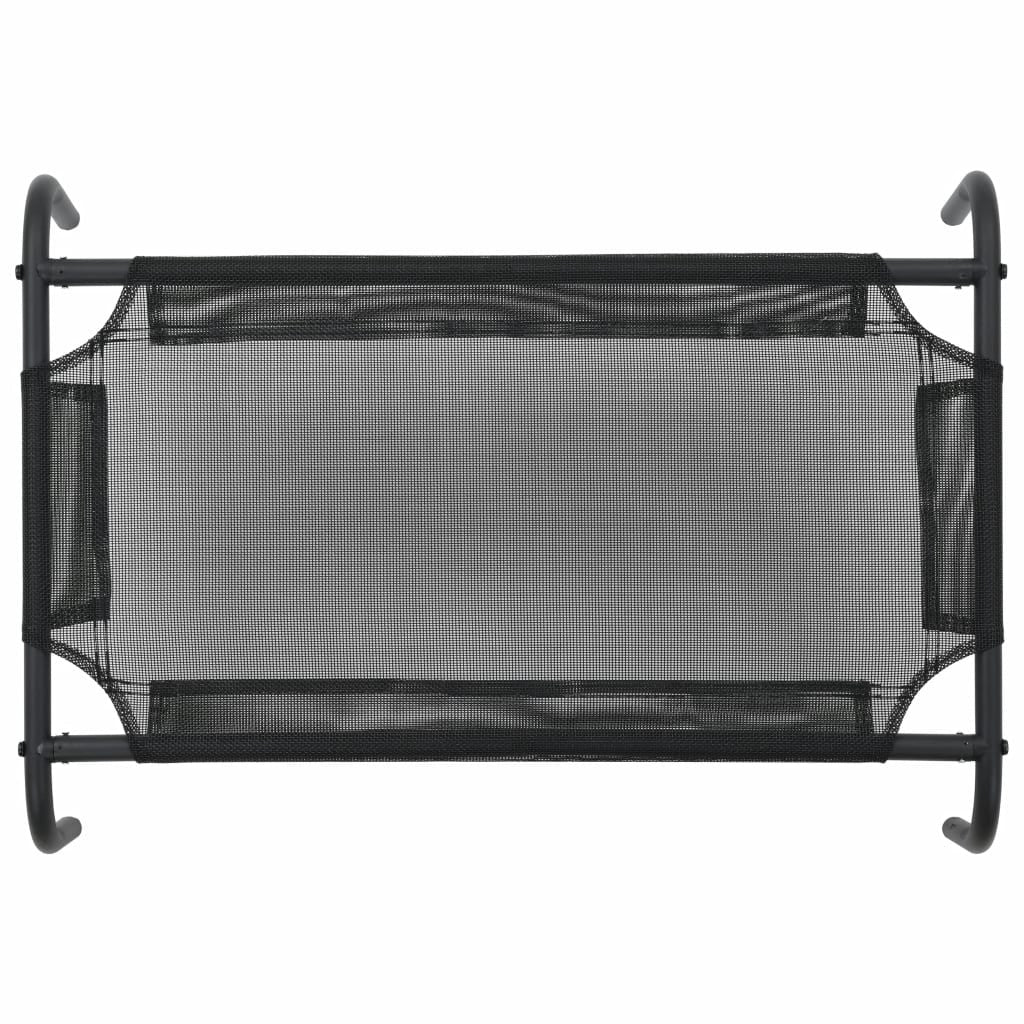 Kohotettu koiranpeti S textilene musta