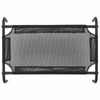 Kohotettu koiranpeti S textilene musta