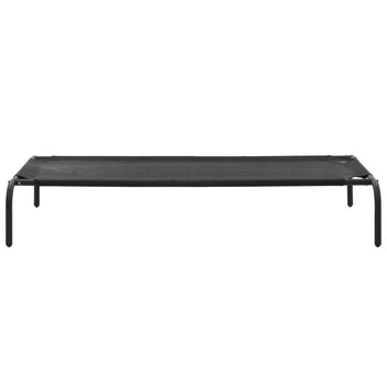 Upphöjd hundsäng L textilene svart