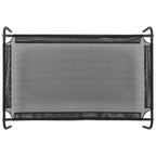 Kohotettu koiranpeti L textilene musta