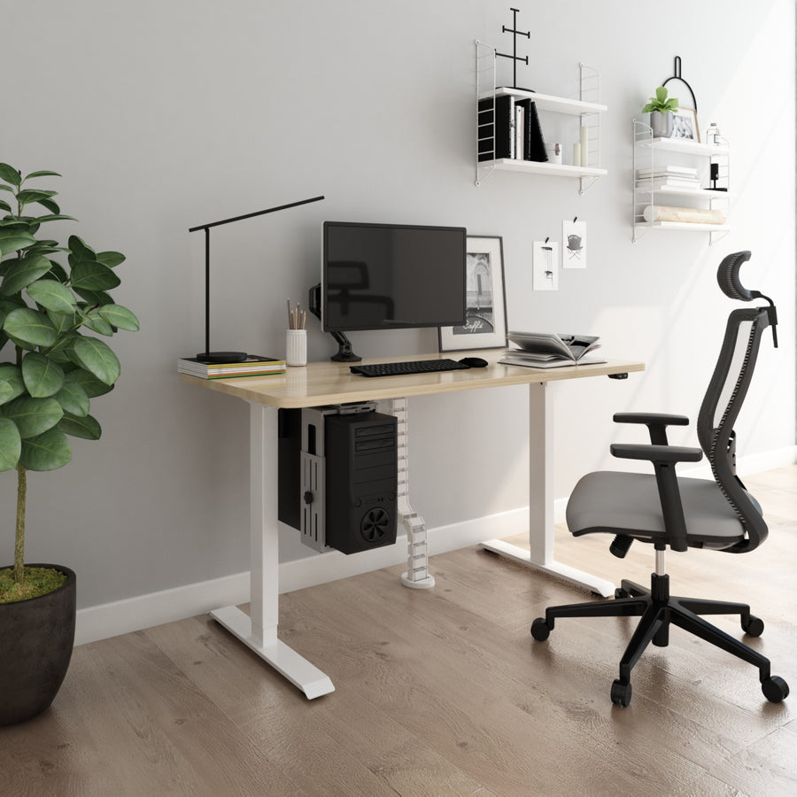 Sähköpöytä 120 x 60 cm – 71–116 cm korkeussäätö, 70 kg, musta