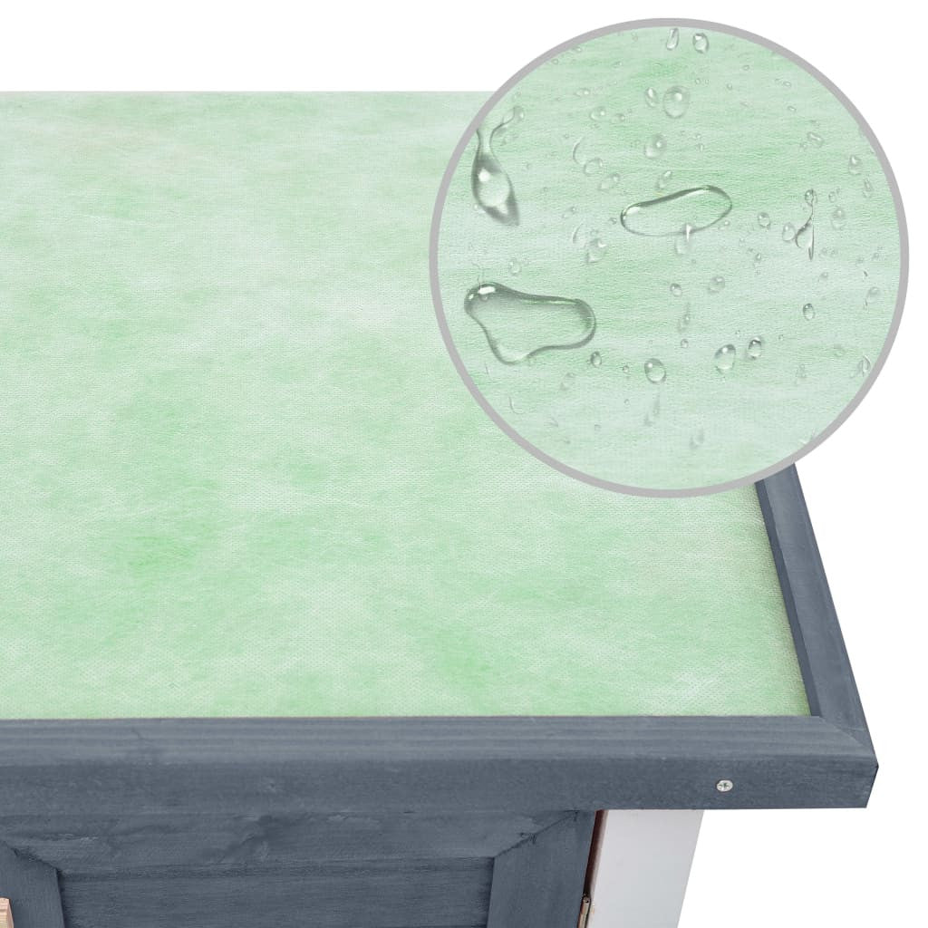 Kanin ulkohäkki 4 ovea, 3 eri väriä