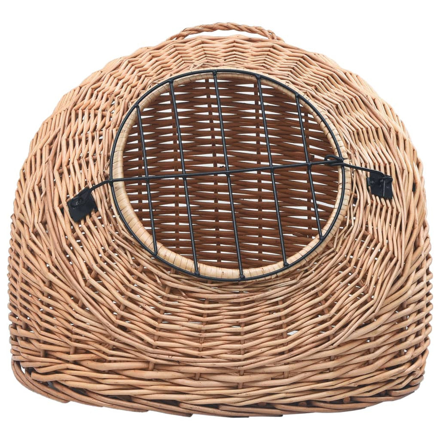 Kissan kuljetuskori 45x35x35 cm luonnollinen paju