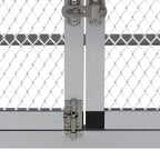 Kanahäkki aitauksella ja pesälaatikolla alumiini