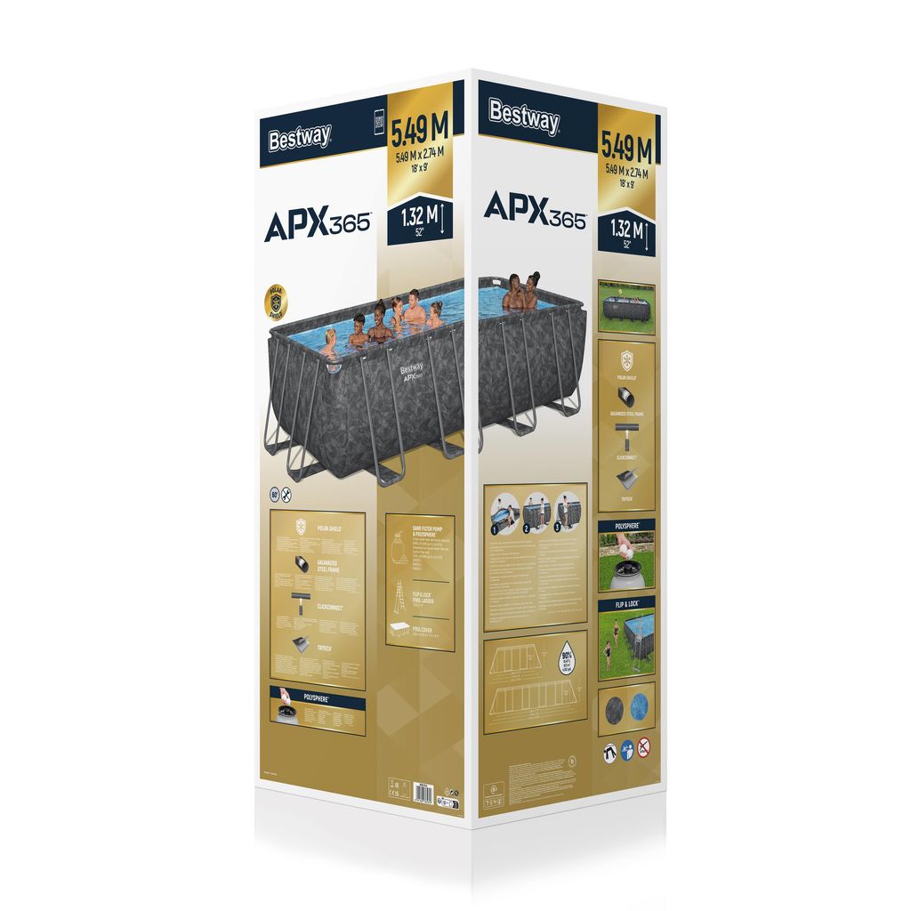 BESTWAY APX 365 POOL SET 549X274X132 CM