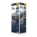 POWER STEEL OVAL POOL SET 6.10 x 3.66 x 1.22 M