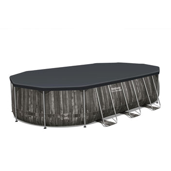 POWER STEEL OVAL POOL SET 6.10 x 3.66 x 1.22 M