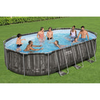 POWER STEEL OVAL POOL SET 6.10 x 3.66 x 1.22 M